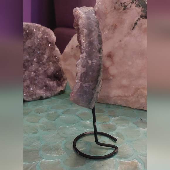 Titanium Amethyst Druzy on Stand - Picture 5 of 7